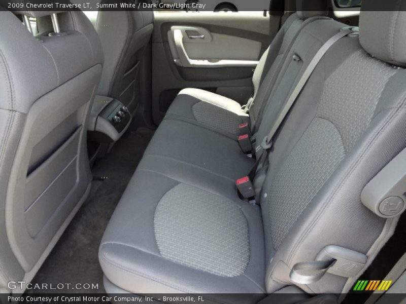 Summit White / Dark Gray/Light Gray 2009 Chevrolet Traverse LT