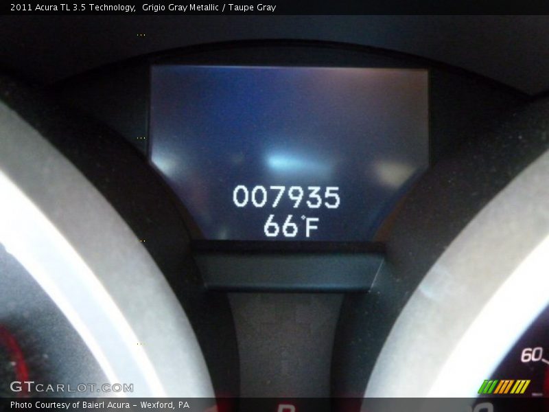 Grigio Gray Metallic / Taupe Gray 2011 Acura TL 3.5 Technology