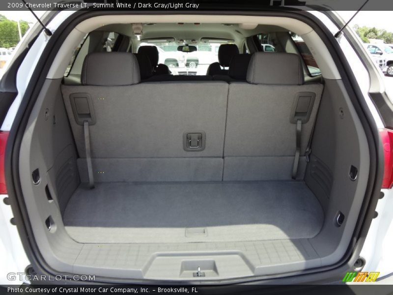 Summit White / Dark Gray/Light Gray 2009 Chevrolet Traverse LT