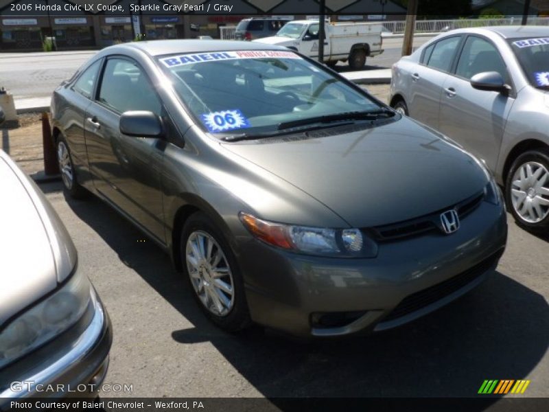 Sparkle Gray Pearl / Gray 2006 Honda Civic LX Coupe