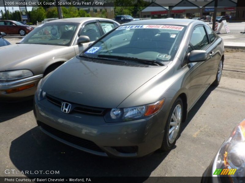 Sparkle Gray Pearl / Gray 2006 Honda Civic LX Coupe