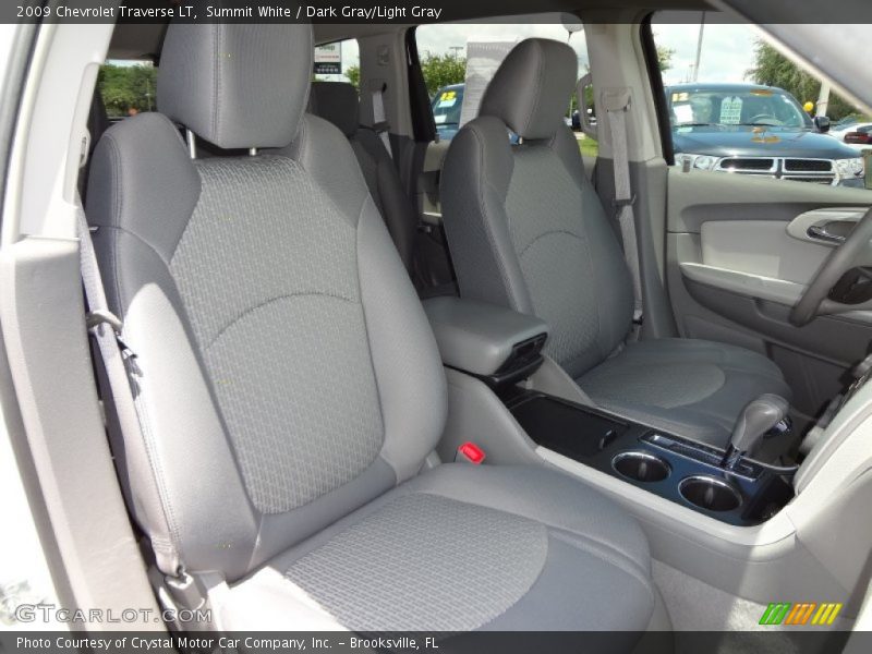 Summit White / Dark Gray/Light Gray 2009 Chevrolet Traverse LT
