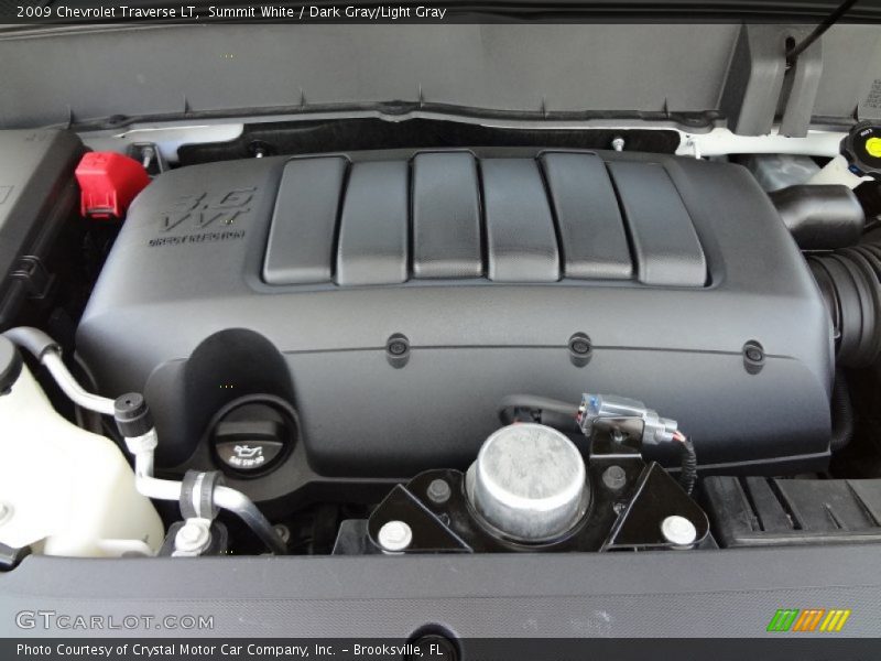Summit White / Dark Gray/Light Gray 2009 Chevrolet Traverse LT
