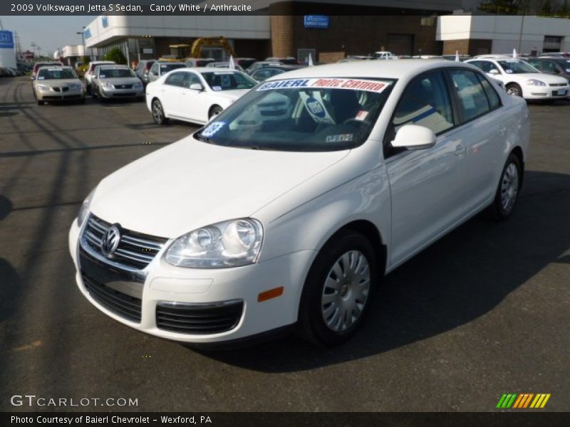 Candy White / Anthracite 2009 Volkswagen Jetta S Sedan
