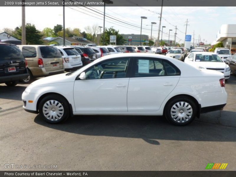 Candy White / Anthracite 2009 Volkswagen Jetta S Sedan