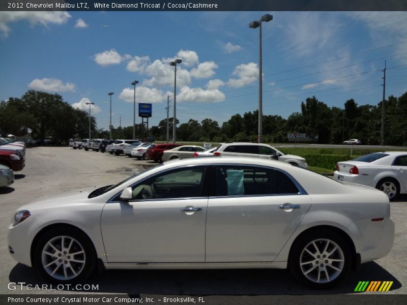 White Diamond Tricoat / Cocoa/Cashmere 2012 Chevrolet Malibu LTZ