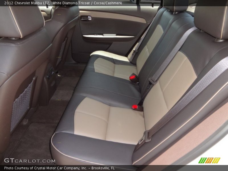 White Diamond Tricoat / Cocoa/Cashmere 2012 Chevrolet Malibu LTZ