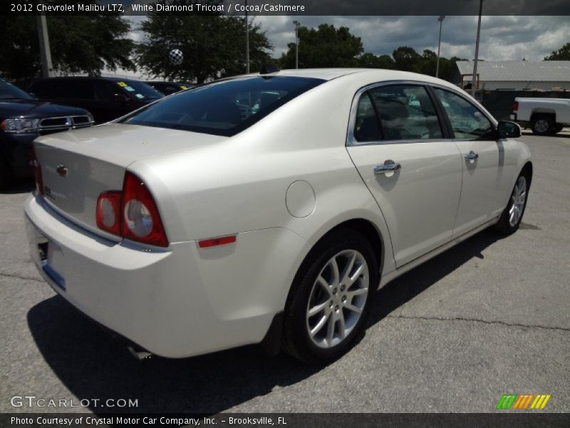 White Diamond Tricoat / Cocoa/Cashmere 2012 Chevrolet Malibu LTZ