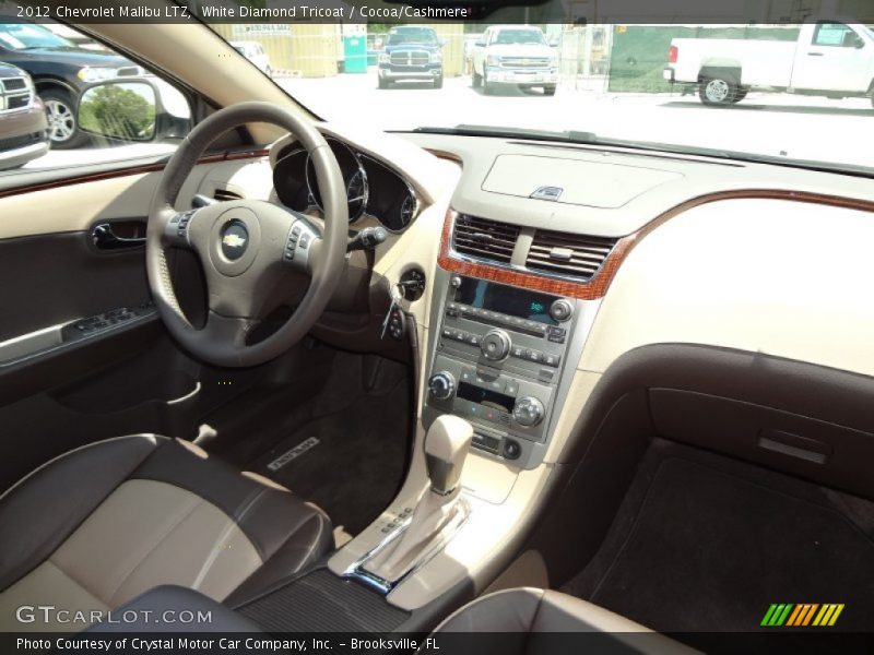 White Diamond Tricoat / Cocoa/Cashmere 2012 Chevrolet Malibu LTZ