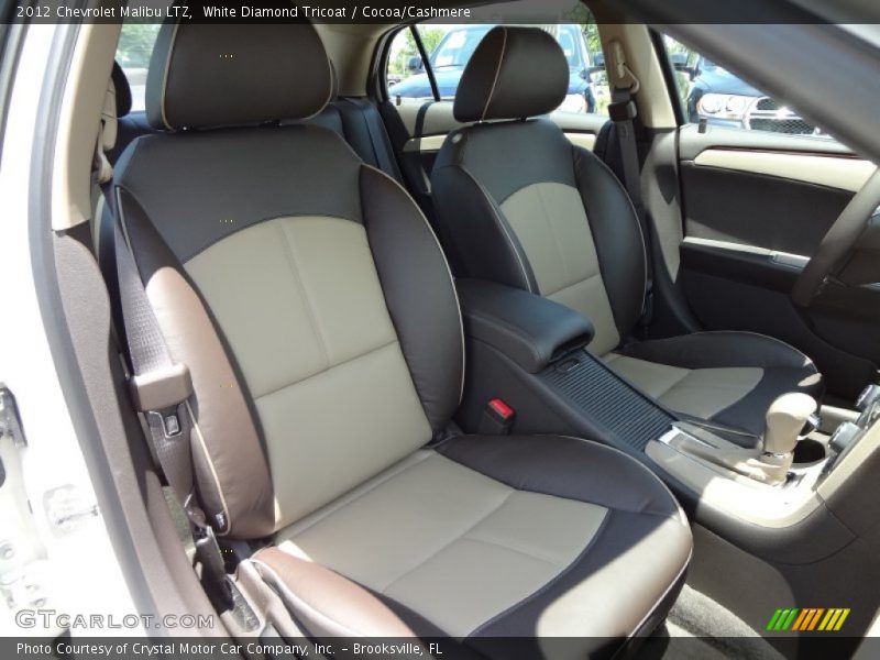 White Diamond Tricoat / Cocoa/Cashmere 2012 Chevrolet Malibu LTZ