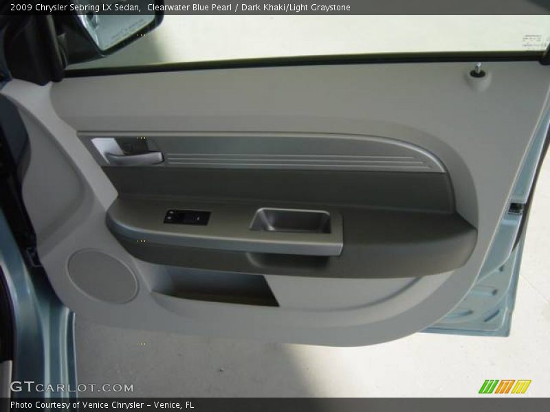 Clearwater Blue Pearl / Dark Khaki/Light Graystone 2009 Chrysler Sebring LX Sedan