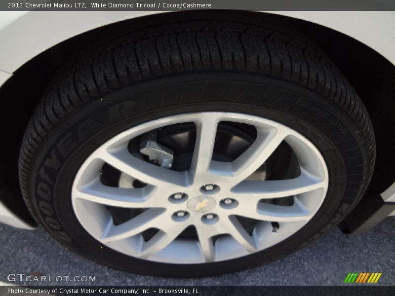 White Diamond Tricoat / Cocoa/Cashmere 2012 Chevrolet Malibu LTZ