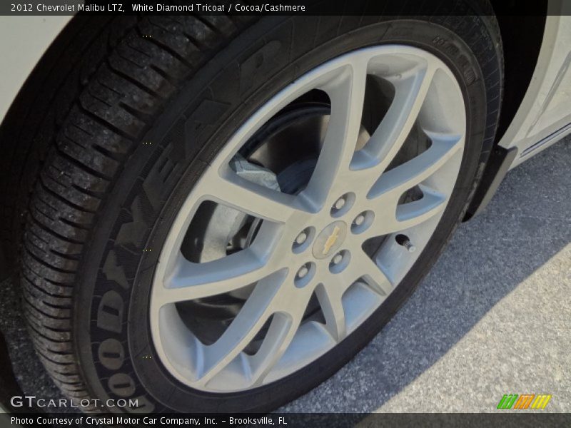 White Diamond Tricoat / Cocoa/Cashmere 2012 Chevrolet Malibu LTZ