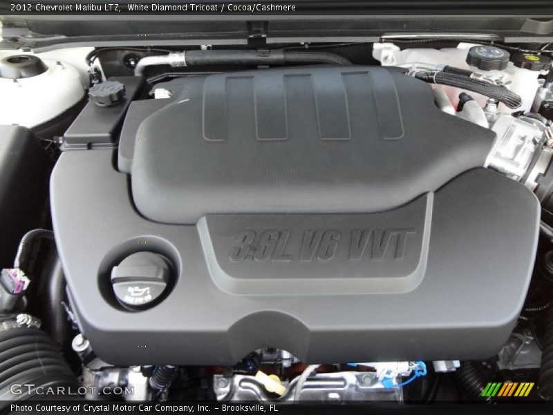 White Diamond Tricoat / Cocoa/Cashmere 2012 Chevrolet Malibu LTZ
