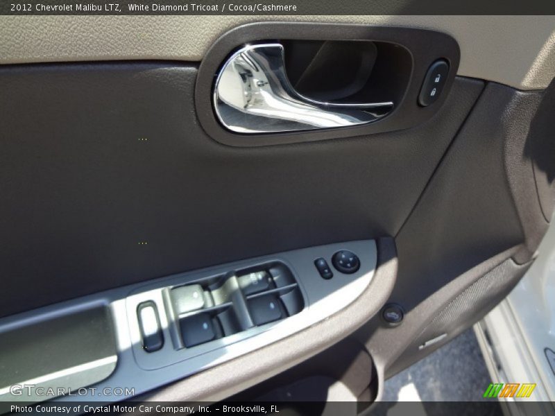 White Diamond Tricoat / Cocoa/Cashmere 2012 Chevrolet Malibu LTZ