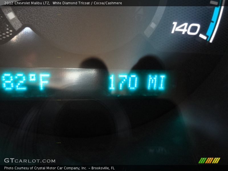 White Diamond Tricoat / Cocoa/Cashmere 2012 Chevrolet Malibu LTZ