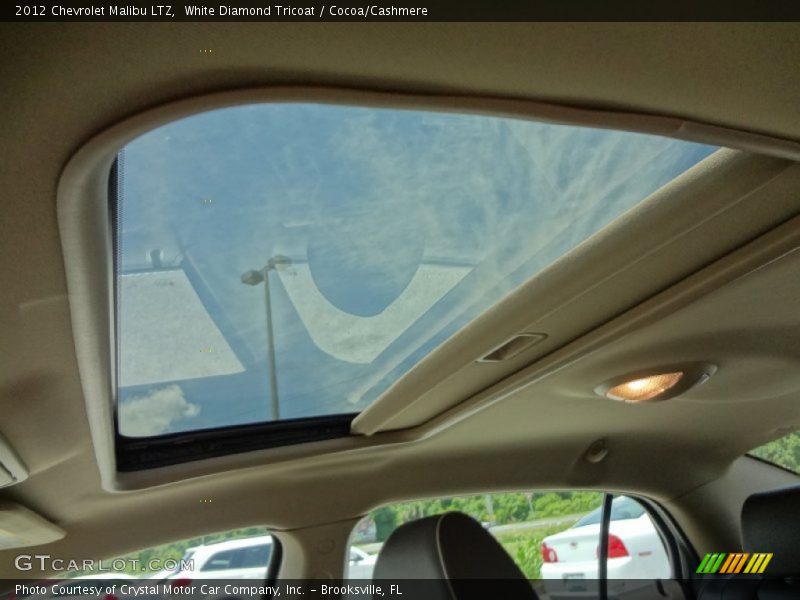 White Diamond Tricoat / Cocoa/Cashmere 2012 Chevrolet Malibu LTZ