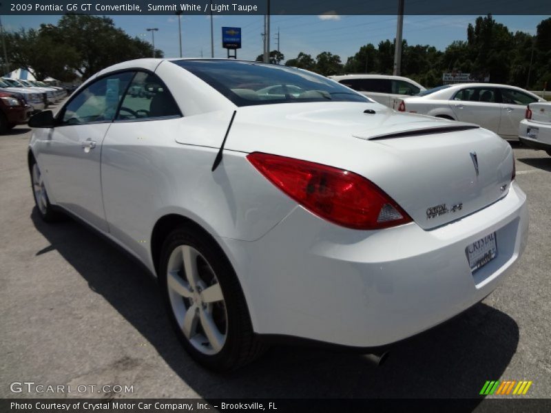 Summit White / Light Taupe 2009 Pontiac G6 GT Convertible