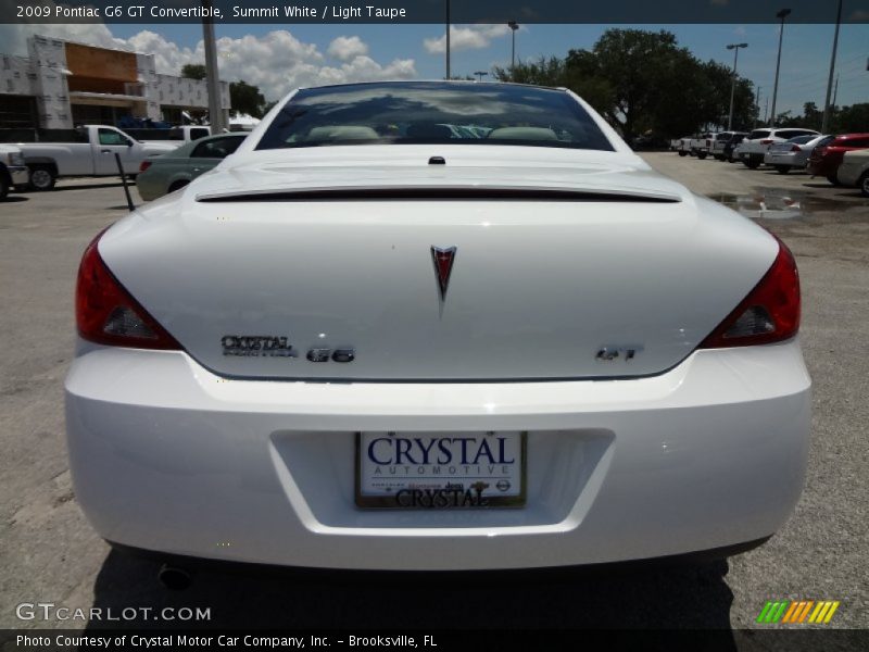 Summit White / Light Taupe 2009 Pontiac G6 GT Convertible