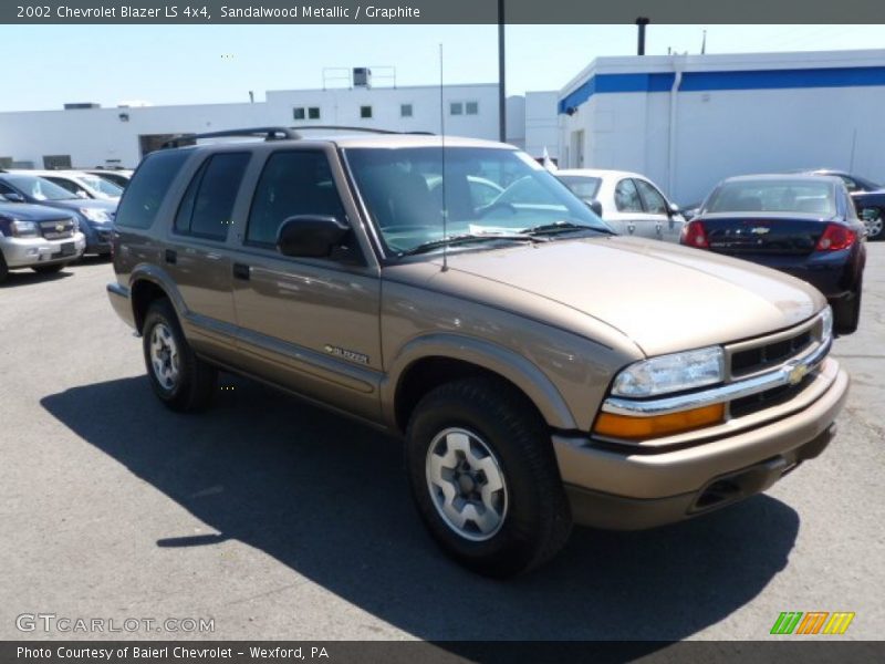 Sandalwood Metallic / Graphite 2002 Chevrolet Blazer LS 4x4