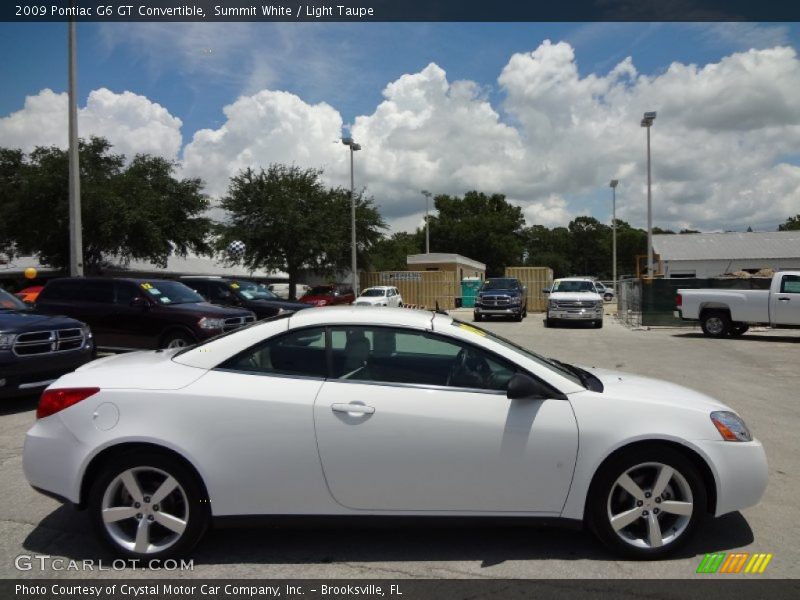 Summit White / Light Taupe 2009 Pontiac G6 GT Convertible