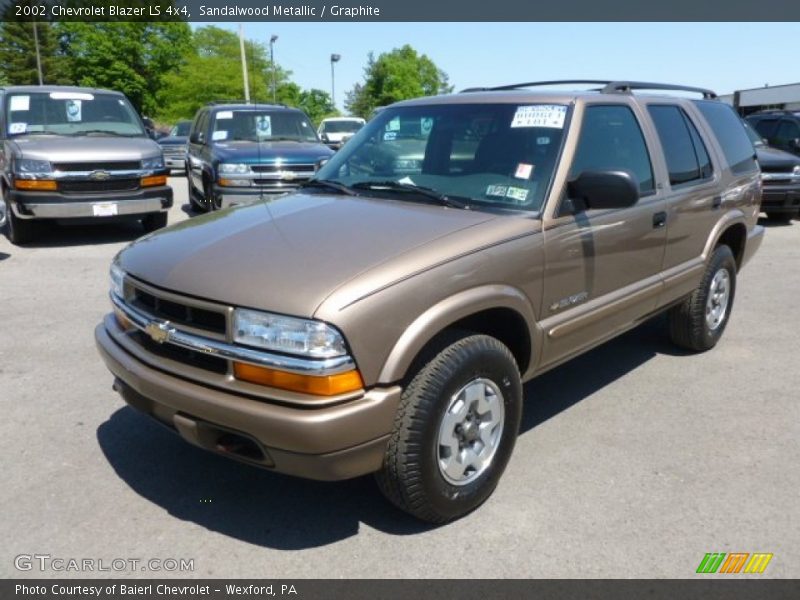 Sandalwood Metallic / Graphite 2002 Chevrolet Blazer LS 4x4