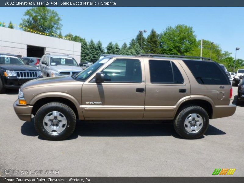 Sandalwood Metallic / Graphite 2002 Chevrolet Blazer LS 4x4
