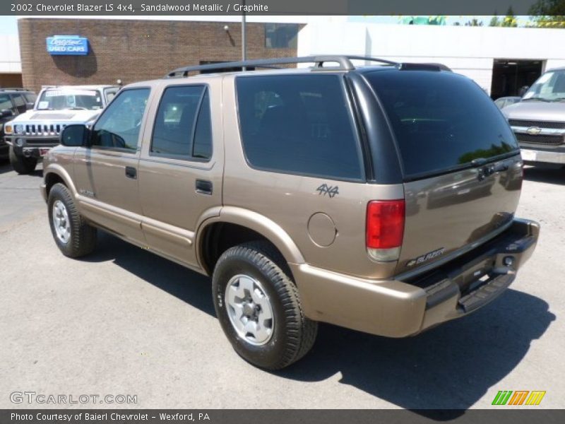 Sandalwood Metallic / Graphite 2002 Chevrolet Blazer LS 4x4