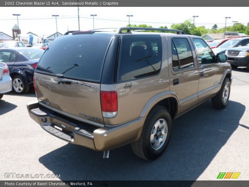 Sandalwood Metallic / Graphite 2002 Chevrolet Blazer LS 4x4