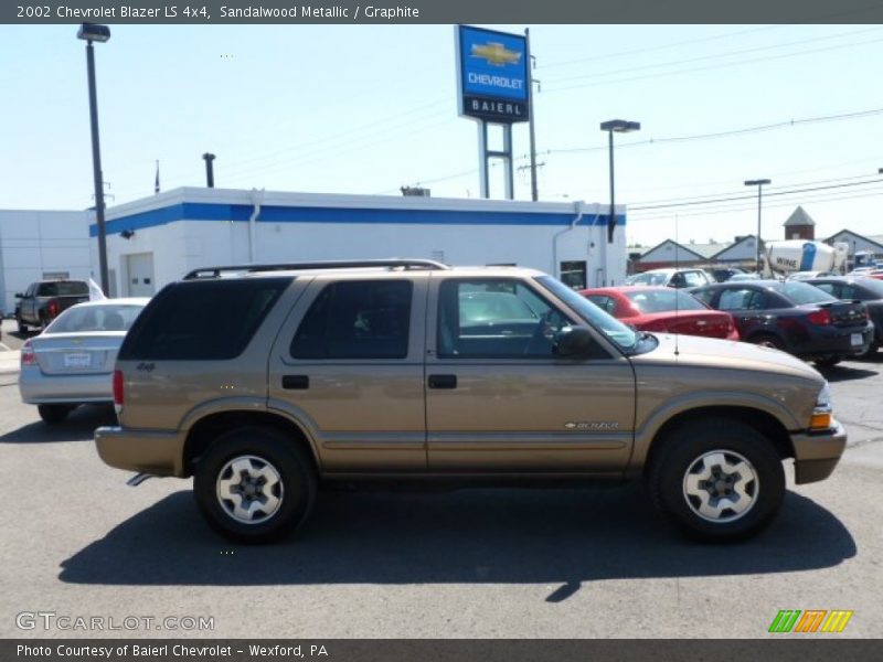 Sandalwood Metallic / Graphite 2002 Chevrolet Blazer LS 4x4