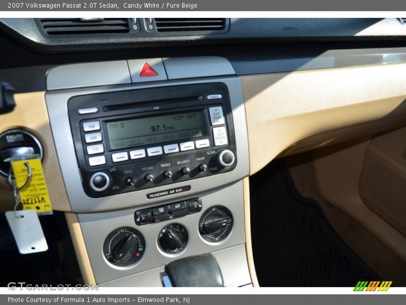 Candy White / Pure Beige 2007 Volkswagen Passat 2.0T Sedan