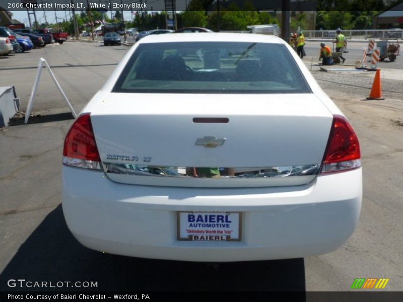 White / Ebony Black 2006 Chevrolet Impala LT