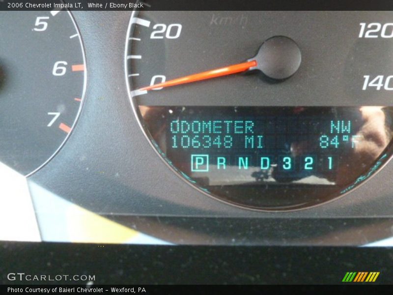 White / Ebony Black 2006 Chevrolet Impala LT