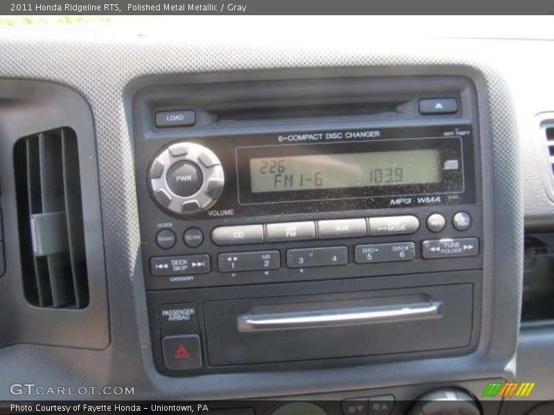 Polished Metal Metallic / Gray 2011 Honda Ridgeline RTS