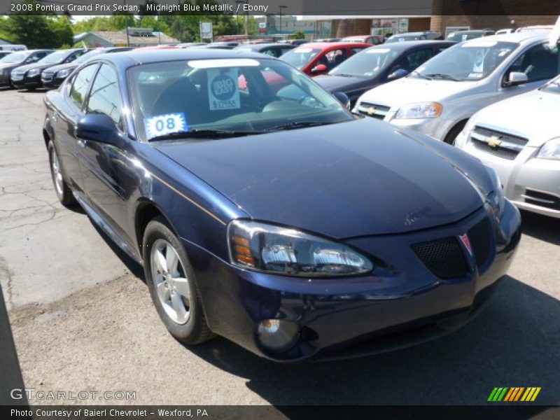 Midnight Blue Metallic / Ebony 2008 Pontiac Grand Prix Sedan