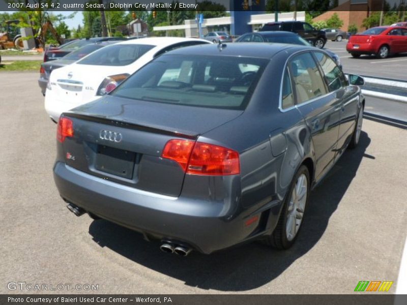 Dolphin Grey Metallic / Ebony 2007 Audi S4 4.2 quattro Sedan