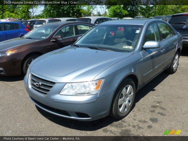 Medium Silver Blue / Gray 2009 Hyundai Sonata GLS