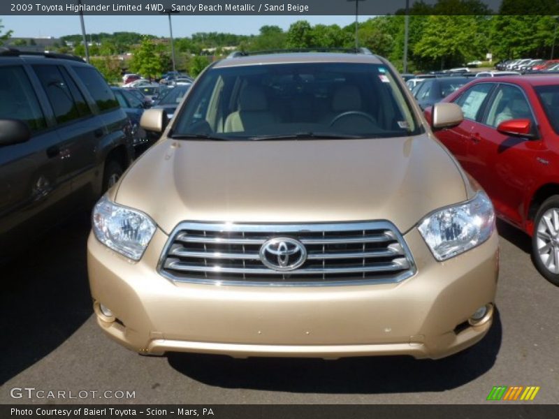 Sandy Beach Metallic / Sand Beige 2009 Toyota Highlander Limited 4WD
