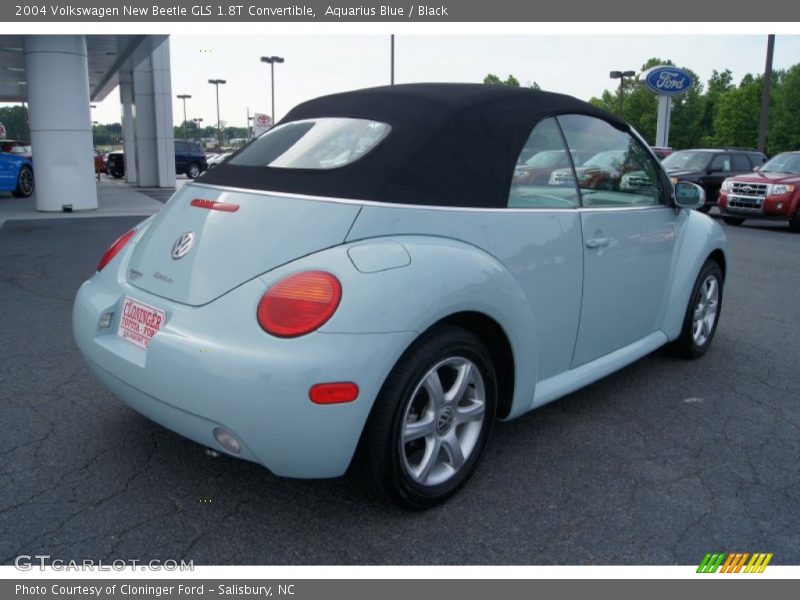 Aquarius Blue / Black 2004 Volkswagen New Beetle GLS 1.8T Convertible