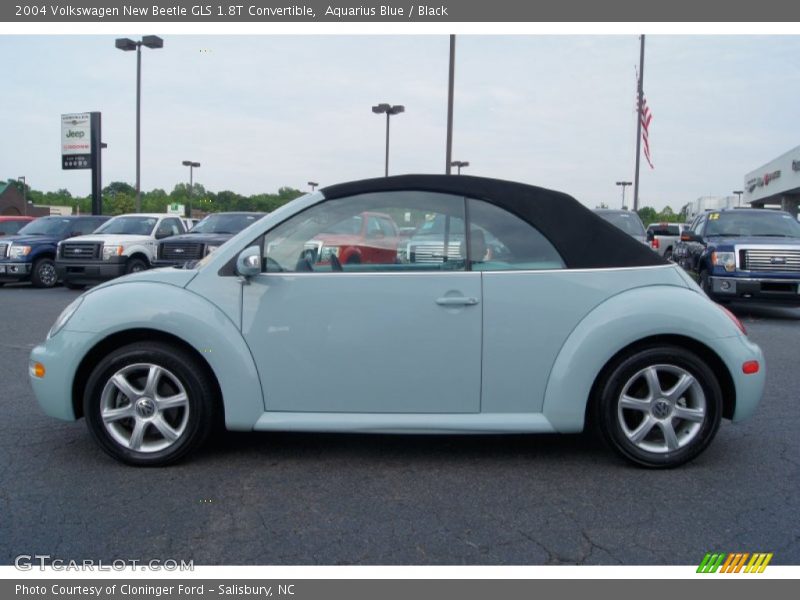 Aquarius Blue / Black 2004 Volkswagen New Beetle GLS 1.8T Convertible