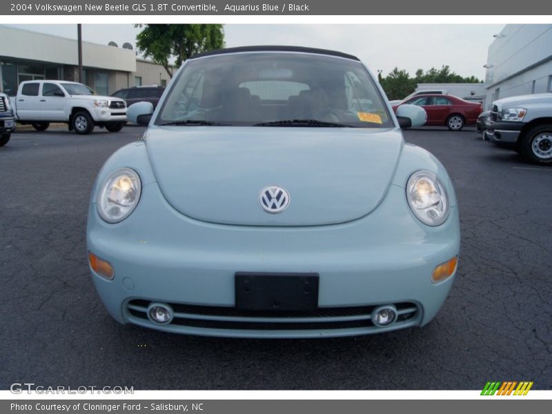 Aquarius Blue / Black 2004 Volkswagen New Beetle GLS 1.8T Convertible