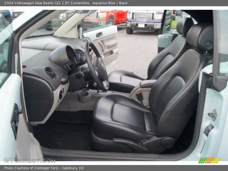Aquarius Blue / Black 2004 Volkswagen New Beetle GLS 1.8T Convertible