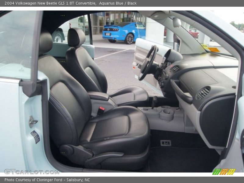 Aquarius Blue / Black 2004 Volkswagen New Beetle GLS 1.8T Convertible