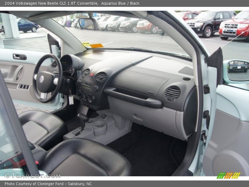 Aquarius Blue / Black 2004 Volkswagen New Beetle GLS 1.8T Convertible