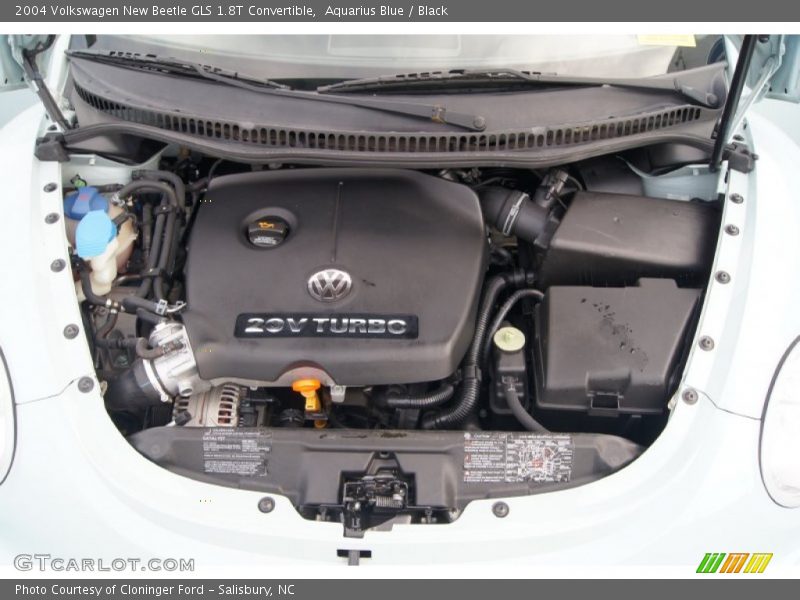 Aquarius Blue / Black 2004 Volkswagen New Beetle GLS 1.8T Convertible