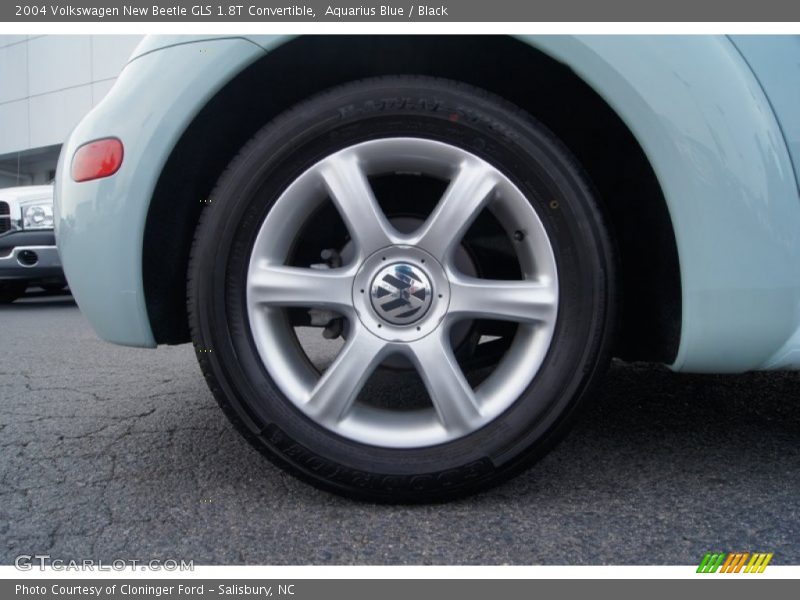 Aquarius Blue / Black 2004 Volkswagen New Beetle GLS 1.8T Convertible