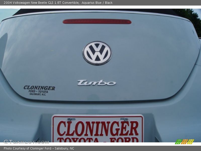 Aquarius Blue / Black 2004 Volkswagen New Beetle GLS 1.8T Convertible