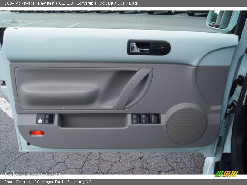 Aquarius Blue / Black 2004 Volkswagen New Beetle GLS 1.8T Convertible