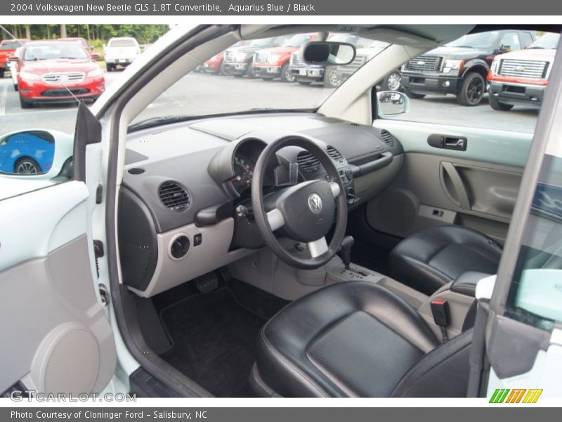 Aquarius Blue / Black 2004 Volkswagen New Beetle GLS 1.8T Convertible