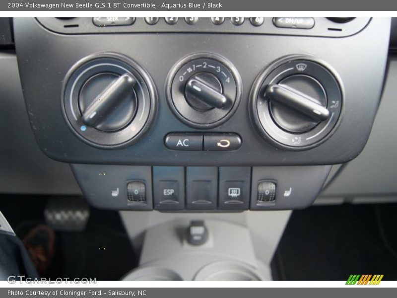 Aquarius Blue / Black 2004 Volkswagen New Beetle GLS 1.8T Convertible